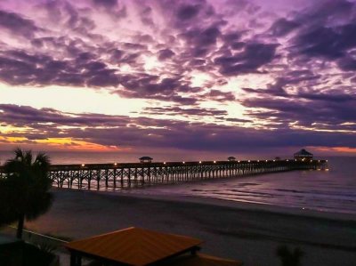 Folly Pier at Dusk