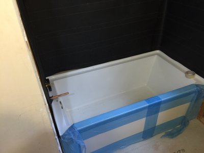 Prepping shower area