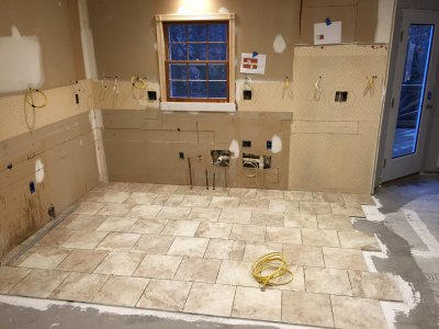 Floor tile starts - 1