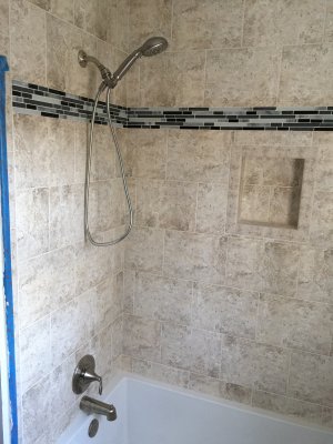 Guest tub/shower finished