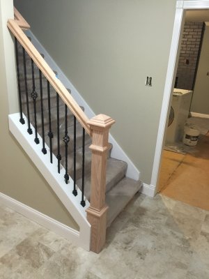 New railing and spindles