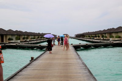 Water Bungalows of Paradise Island