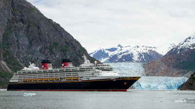 Disney Wonder at South Sawyer Glacier