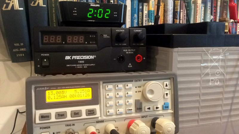 DISCHARGING -  2 Hour Charge/Discharge Test .2C - Two Minute Mark 