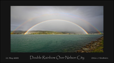 Double Rainbow over Nelson City