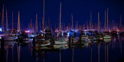 Nelson Harbour by Night