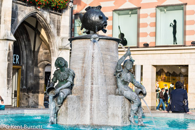 Munich Marienplatz Fish Fountain