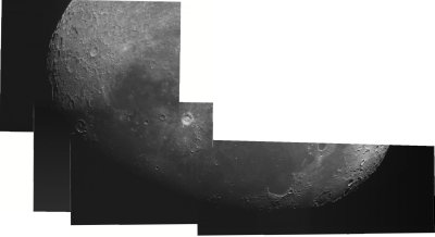 Moon multi image panorama 