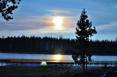 Moonrise at Elk Lake 