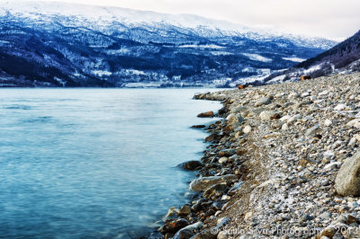 Vangsvatnet facing the entrance of the city