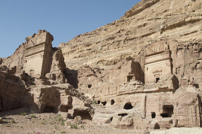 Jordan Petra 2013 Two Tombs with Stepped facades 1712.jpg