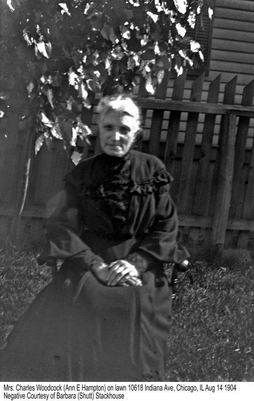 Mrs Charles Woodcock (Ann Elizabeth Hampton) c1908