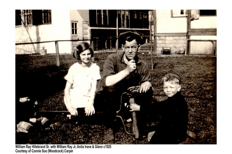 William Ray Hillebrand Sr with William Ray Jr Anita Irene & Glenn c1925.jpg