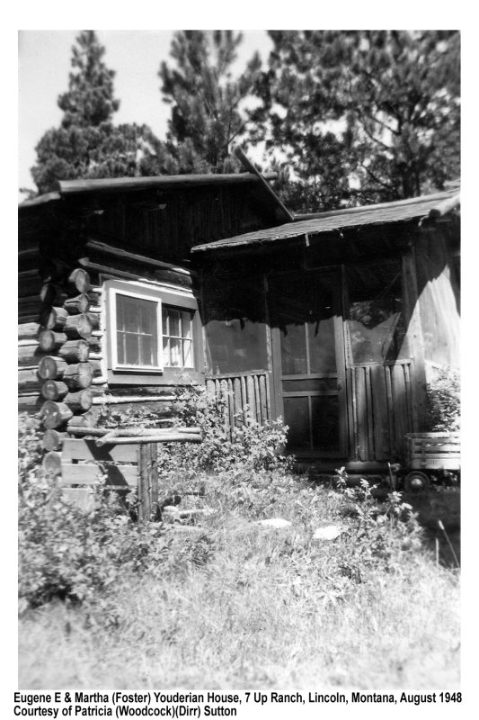 Eugene & Martha Youderian House Lincoln Montana 1948