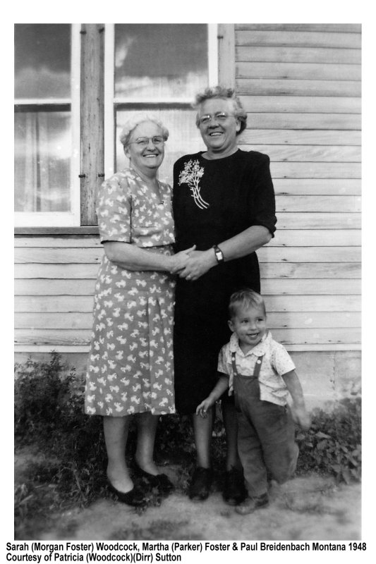 Sarah Woodcock, Martha Foster & Paul Breidenbach Montana 1948