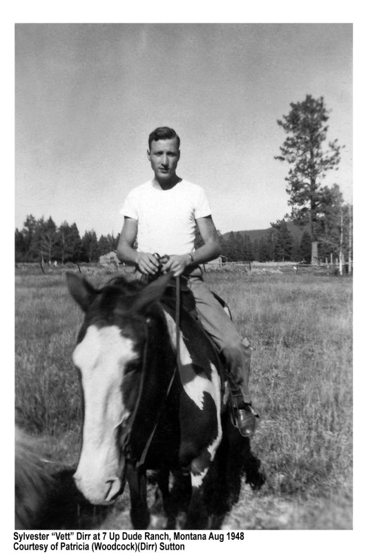 Sylvester Dirr at 7 Up Dude Ranch Montana 1948