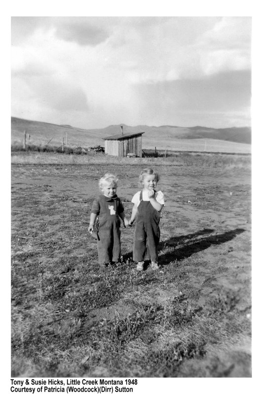 Tony & Susie Hicks, Little Creek Montana 1948
