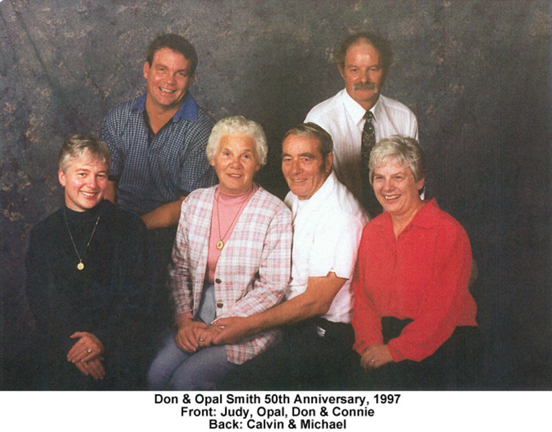 Donald & Opal Smith with Family, 50th Anniversary