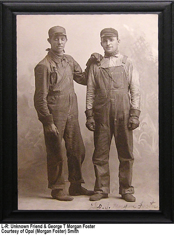 George & Friend on RR, Probably Nebraska