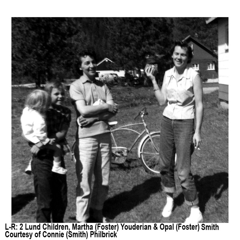 Lund Children with Martha Foster Youderian & Opal Foster Smith