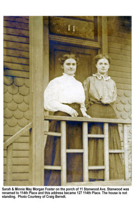 Sarah & Minnie Morgan Foster, Stanwood Ave., Chicago, Ill.