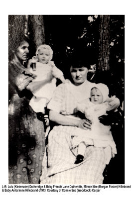 Lulu Dutheridge, Francis Jane, Minnie May Hillebrand, Anita Irene c1913.jpg