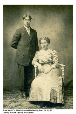 Erman & Bertha (Miller) Dirr Family, Ohio & NE Indiana