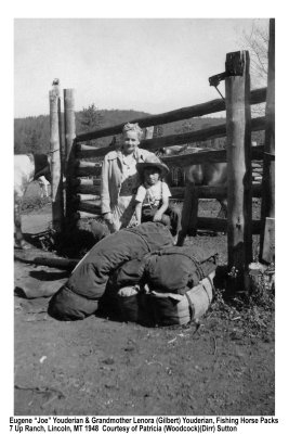 Eugene Youderian, Grandma Lenora Youderian MT 1948