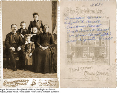 August & Christina (Hoffman) Berndt with Young Children