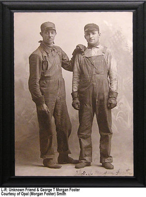 George & Friend on RR, Probably Nebraska