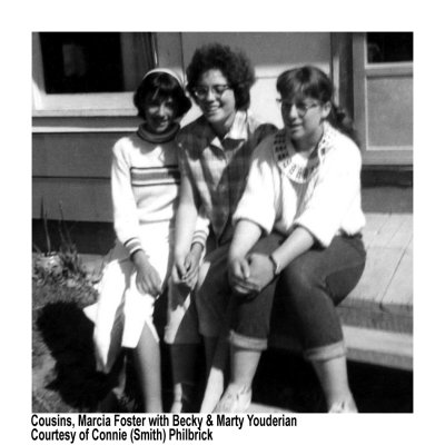 Cousins - Marcia Foster with Becky & Marty Youderian