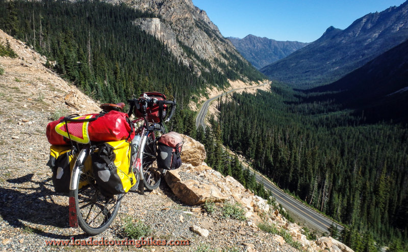 452    Pete touring Washington - Trek 520 touring bike