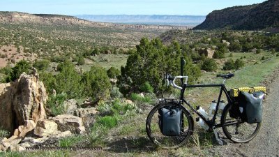 442    Chuck touring Colorado - Coho Wanderer touring bike