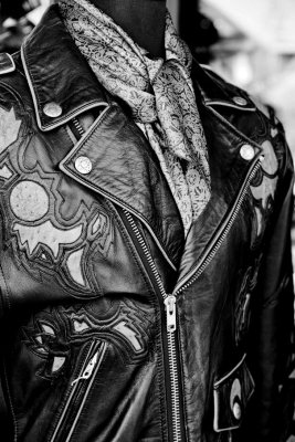 Leather Clad repeat, B-W