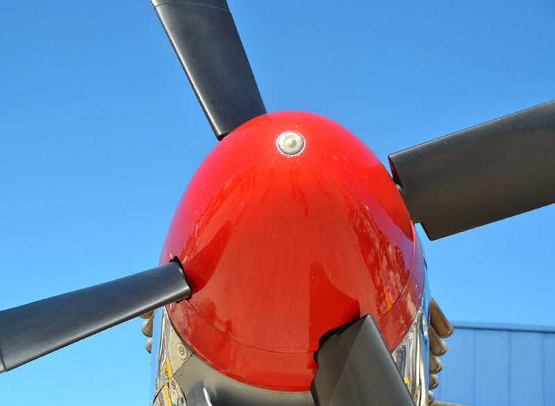 P-51 Mustang up-close propeller