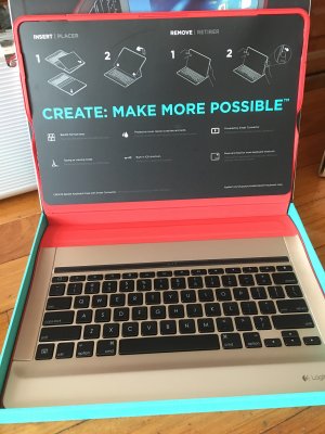 Logitech CREATE Backlit Keyboard Case for iPad Pro - Red
