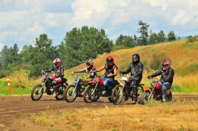 Vintage motorcycle racing