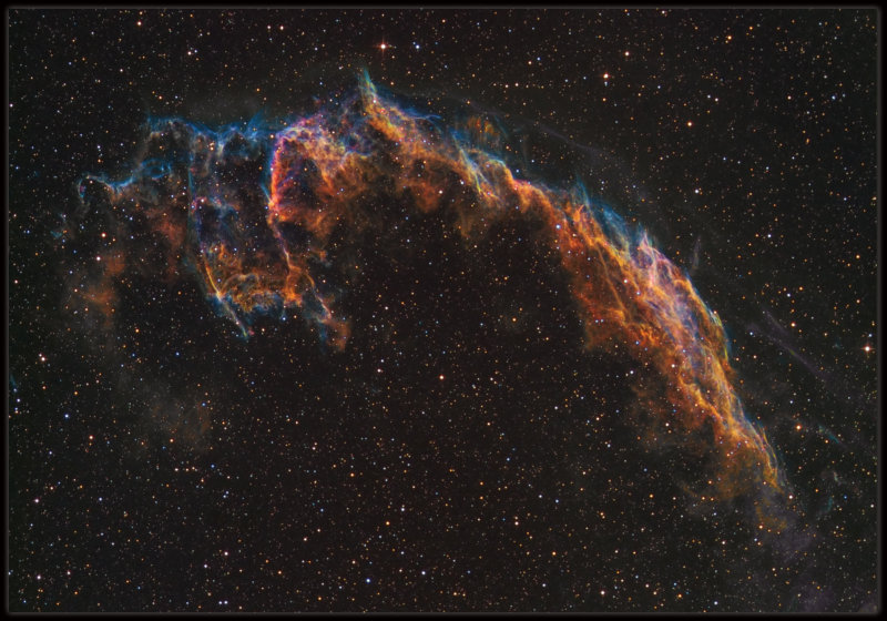 Eastern Veil nebula - Hubble pallate