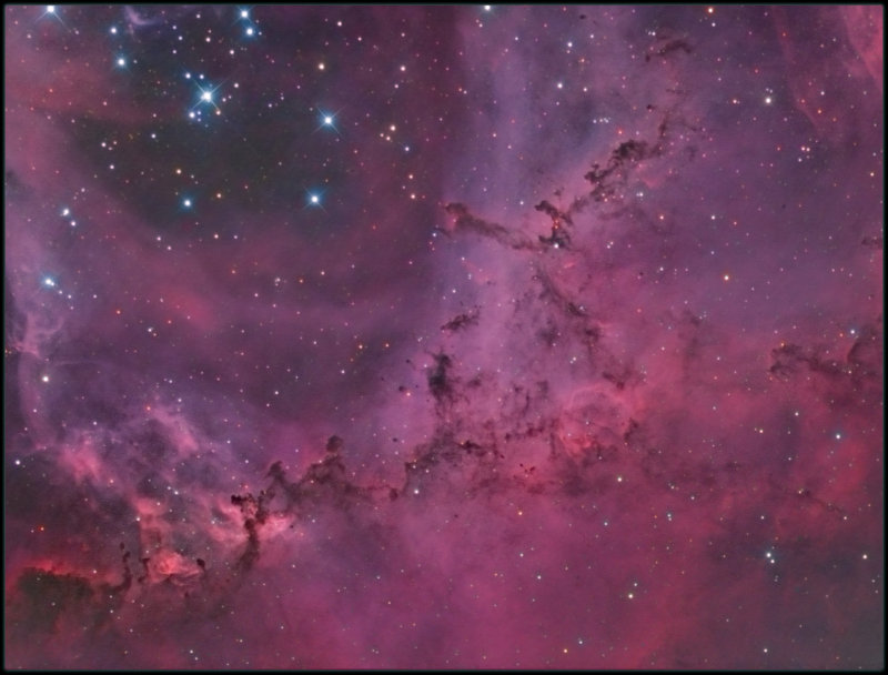 The leaping Puma in the Rosette nebula - natural color