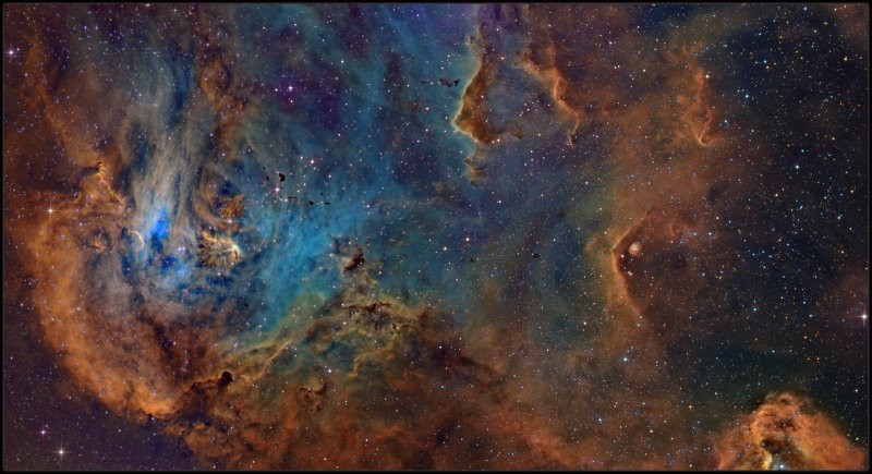 Inside the Running chicken nebula