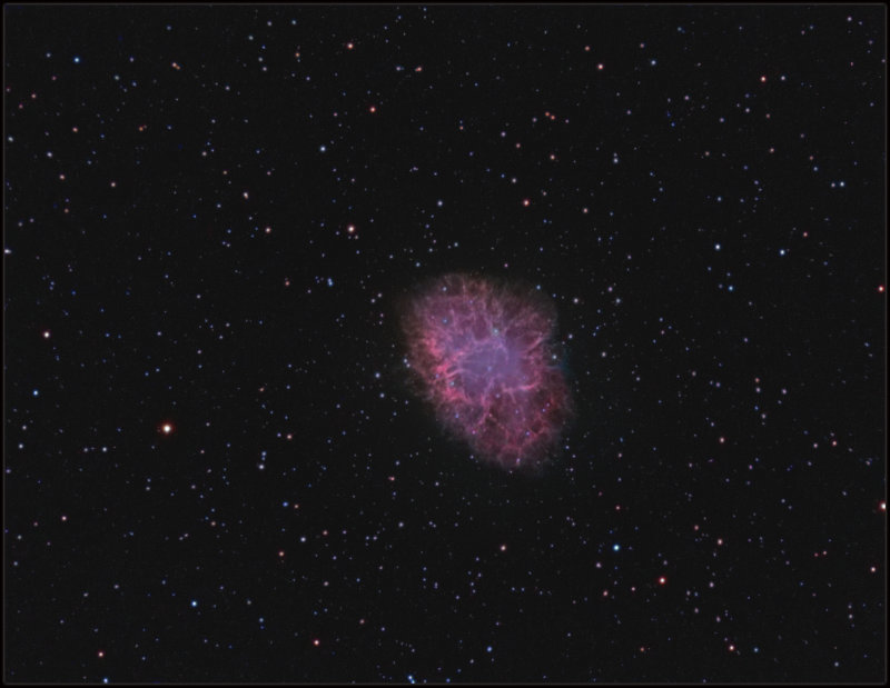 The Crab nebula in NORMAL LRGB
