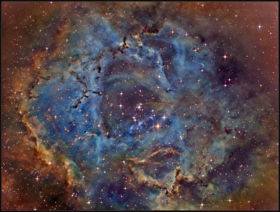 The Rosette nebula - Narrowband