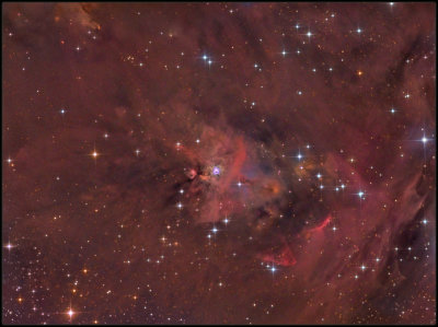 NGC 1999 - and HH-222 widefield