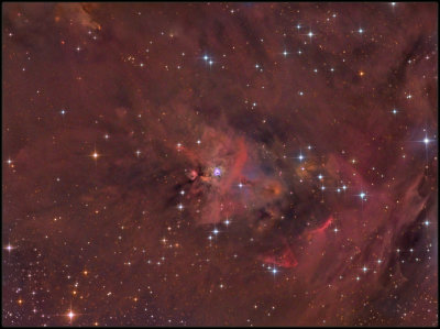 NGC 1999 -  and HH-222  widefield