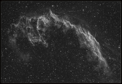 Eastern Veil nebula - Hydrogen Alpha only