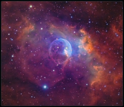 The Bubble nebula - a closer look