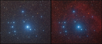 Comparison with and without the Hydrogen Alpha