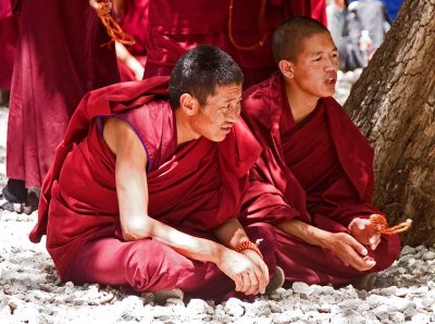 Monks in the Sera Monastery, Lhasa