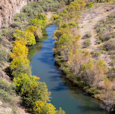 Verde River as seen from the Verde Canyon railroad