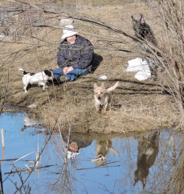 Enjoying an early spring evening. April 13th 2015